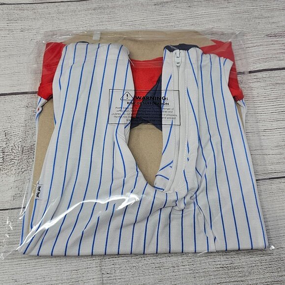 NIB Little Sleepies All Star Blue Crescent Zippy Size Newborn - Picture 3 of 3